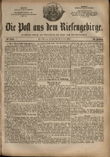 Die Post aus dem Riesengebirge, 1885, nr 245