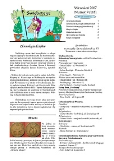 Świebodzice - Dzieje Miasta, 2007, nr 9 (118) [Dokument elektroniczny]