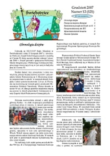 Świebodzice - Dzieje Miasta, 2007, nr 12 (121) [Dokument elektroniczny]