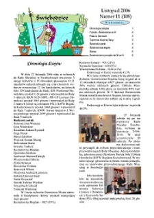 Świebodzice - Dzieje Miasta, 2006, nr 11 (108) [Dokument elektroniczny]