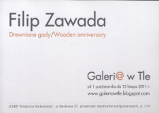 Filip Zawada – Drewniane gody - afisz [Dokument życia społecznego]