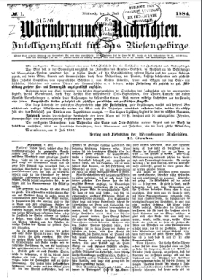 Warmbrunner Nachrichten 1884 [Jg.2]