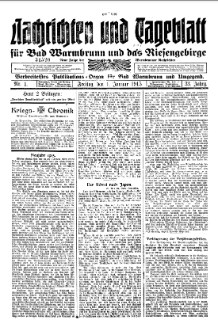 Warmbrunner Nachrichten 1915 [Jg.33]