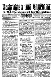 Warmbrunner Nachrichten 1920 [Jg.38]