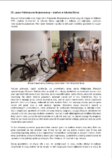 15. spacer historyczno-krajoznawczy – stadion w Jeleniej Górze [Dokument elektroniczny]