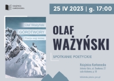 Olaf Ważyński : spotkanie poetyckie - plakat [Dokument życia społecznego]