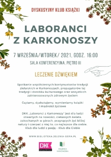 Laboranci z Karkonoszy. Leczenie dźwiękiem - plakat [Dokument życia społecznego]