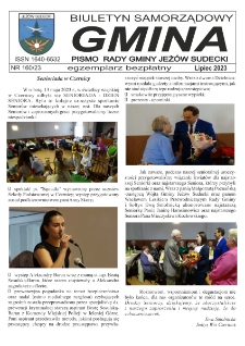 Gmina : biuletyn samorządowy : pismo Rady Gminy Jeżów Sudecki, 2023, nr 160