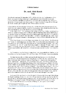 Dr. med. Alois Kosch : Vita [Dokument elektroniczny]