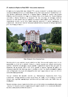 27. wycieczka Rajdu na Raty 2023 – deszczowa wycieczka [Dokument elektroniczny]