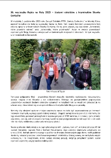 36. wycieczka Rajdu na Raty 2023 – śladami obiektów z kryminałów Sławka Gortycha [Dokument elektroniczny]