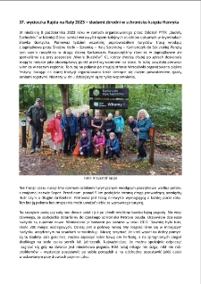 37. wycieczka Rajdu na Raty 2023 – śladami zbrodni w schronisku księcia Henryka [Dokument elektroniczny]