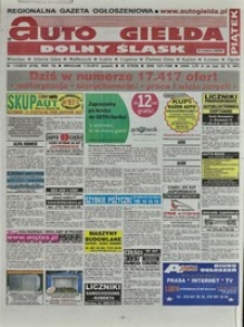 Auto Giełda Dolnośląska : regionalna gazeta ogłoszeniowa, 2010, nr 115 (2102) [1.10]