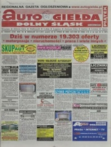 Auto Giełda Dolnośląska : regionalna gazeta ogłoszeniowa, 2010, nr 138 (2125) [26.11]