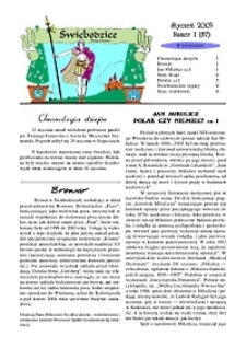 Świebodzice - Dzieje Miasta, 2005, nr 1 (87) [Dokument elektroniczny]
