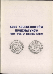 Koło Kolekcjonerów Numizmatyków przy WDK w Jeleniej Górze, 1985, nr 2