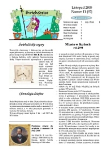 Świebodzice - Dzieje Miasta, 2005, nr 11 (97) [Dokument elektroniczny]