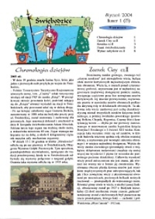 Świebodzice - Dzieje Miasta, 2004, nr 1 (75) [Dokument elektroniczny]