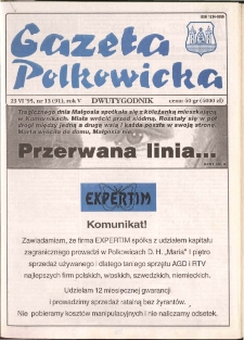 Gazeta Polkowicka, 1995, nr 13