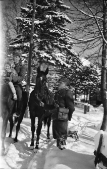 [Szklarska Poręba : Żołnierze zimą] [Dokument ikonograficzny]