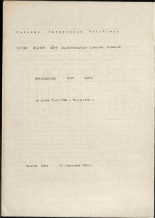 Sprawozdanie Rady Hufca za okres 21.X.1984 - 15.XI.1986 r. [Dokument życia społecznego]