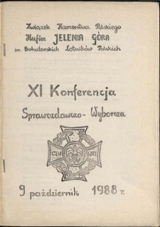 XI Konferencja Sprawozdawczo - Wyborcza Hufca ZHP [Dokument życia społecznego]