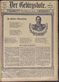 Der Gebirgsbote, 1903, nr 8 [27.01]