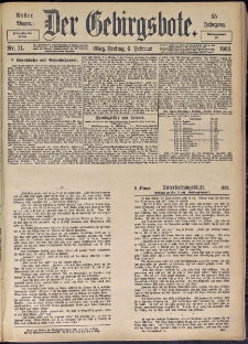 Der Gebirgsbote, 1903, nr 11 [6.02]