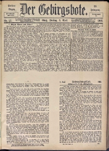 Der Gebirgsbote, 1903, nr 27 [3.04]