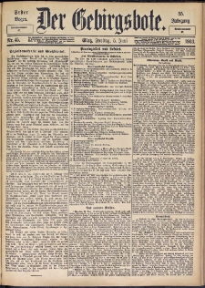 Der Gebirgsbote, 1903, nr 45 [5.06].05]