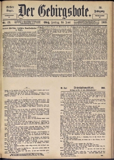 Der Gebirgsbote, 1903, nr 49 [19.06]