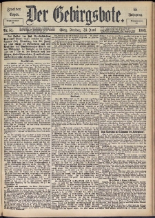 Der Gebirgsbote, 1903, nr 51 [26.06]