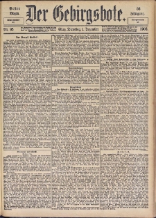 Der Gebirgsbote, 1903, nr 96 [1.12]