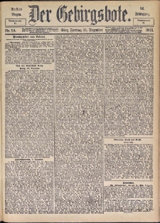 Der Gebirgsbote, 1903, nr 99 [11.12]