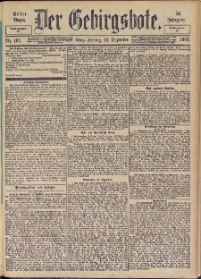 Der Gebirgsbote, 1903, nr 101 [18.12]