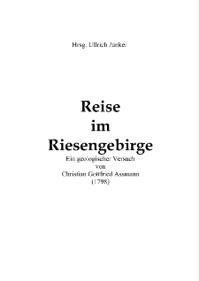 Reise im Riesengebirge : ein geologischer Versuch [Dokument elektroniczny]