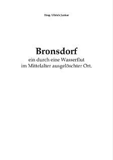 Bronsdorf ein durch eine Wasserflut im Mittelalter ausgelöschter Ort [Dokument elektroniczny]