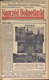 Naprzód Dolnośląski : dziennik W[ojewódzkiego] K[omitetu] Polskiej Partii Socjalistycznej Dolnego Śląska, 1946, nr 74 [9-10.05]