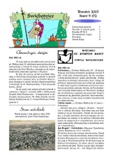 Świebodzice - Dzieje Miasta, 2003, nr 9 (71) [Dokument elektroniczny]