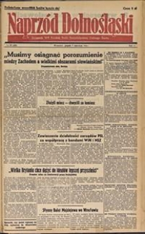 Naprzód Dolnośląski : dziennik W[ojewódzkiego] K[omitetu] Polskiej Partii Socjalistycznej Dolnego Śląska, 1946, nr 97 [7.06]