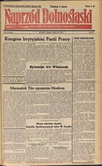 Naprzód Dolnośląski : dziennik W[ojewódzkiego] K[omitetu] Polskiej Partii Socjalistycznej Dolnego Śląska, 1946, nr 102 [14.06]