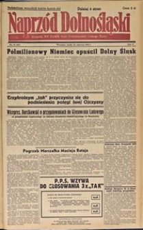 Naprzód Dolnośląski : dziennik W[ojewódzkiego] K[omitetu] Polskiej Partii Socjalistycznej Dolnego Śląska, 1946, nr 111 [26.06]