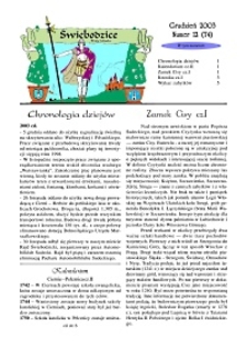 Świebodzice - Dzieje Miasta, 2003, nr 12 (74) [Dokument elektroniczny]