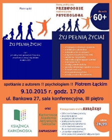 Spotkanie z Piotrem Łąckim - plakat [Dokument życia społecznego]