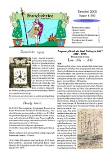 Świebodzice - Dzieje Miasta, 2002, nr 4 (54) [Dokument elektroniczny]