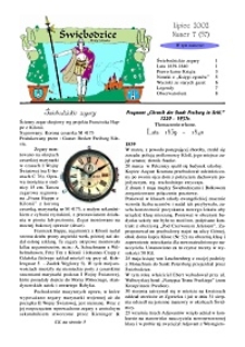 Świebodzice - Dzieje Miasta, 2002, nr 7 (57) [Dokument elektroniczny]