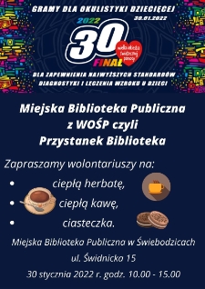 Przystanek Biblioteka WOŚP - plakat [Dokument życia społecznego]