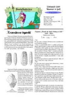Świebodzice - Dzieje Miasta, 2001, nr 11 (49) [Dokument elektroniczny]
