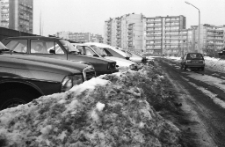 Jelenia Góra - Ulica Moniuszki zimą [Dokument ikonograficzny]