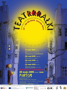 Teatrrrałki : 15. Dziecięco-młodzieżowe konfrontacje teatralne (2015 Jelenia Góra) - plakat [Dokument życia społecznego]